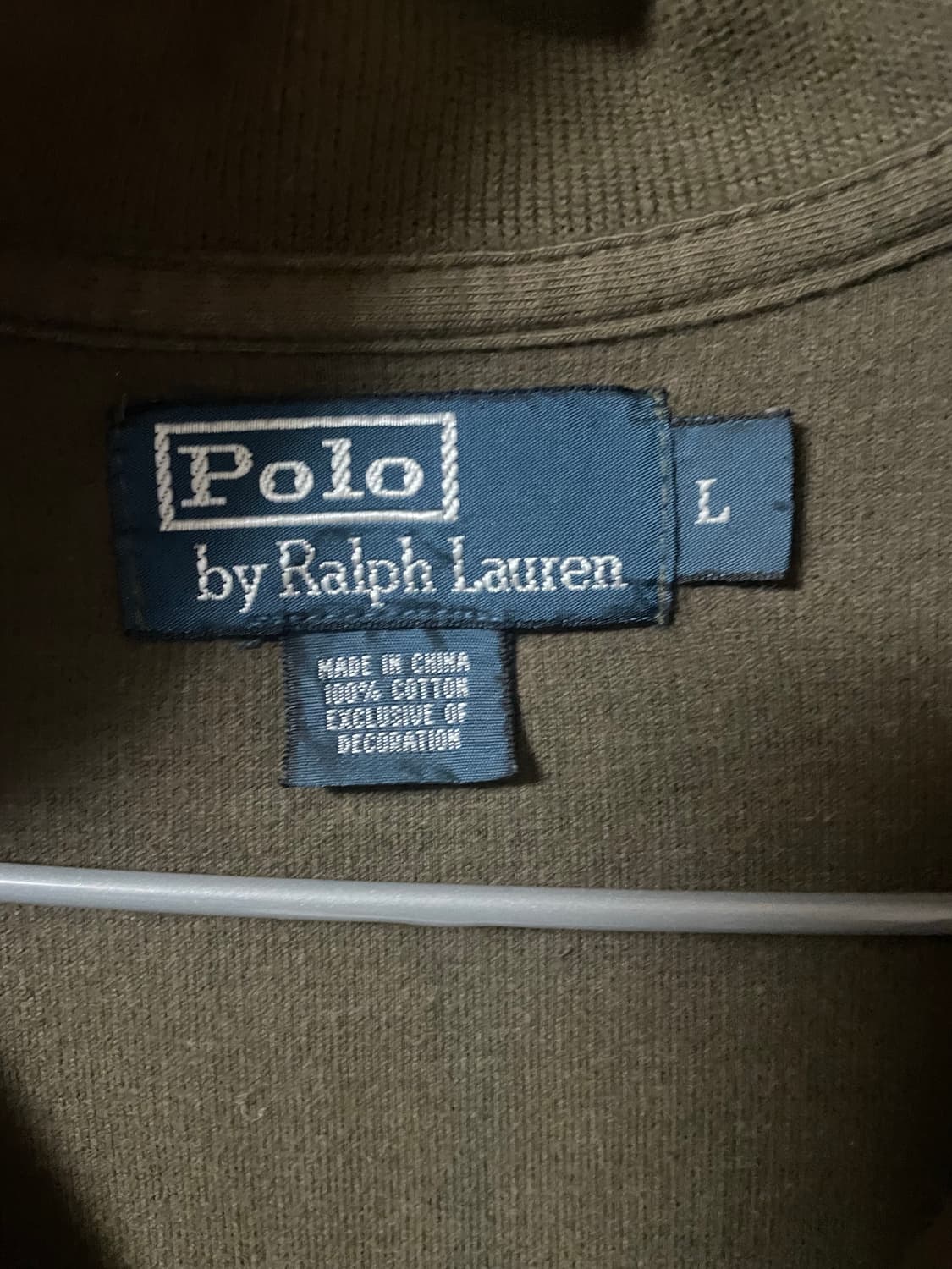 폴로랄프로렌 하프집업 니트 올리브 L 상품이미지3