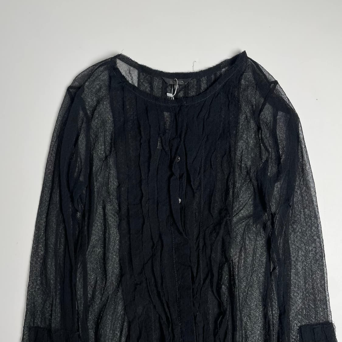 Krizia 시스루 코튼 가디건 (italy)   상품이미지2