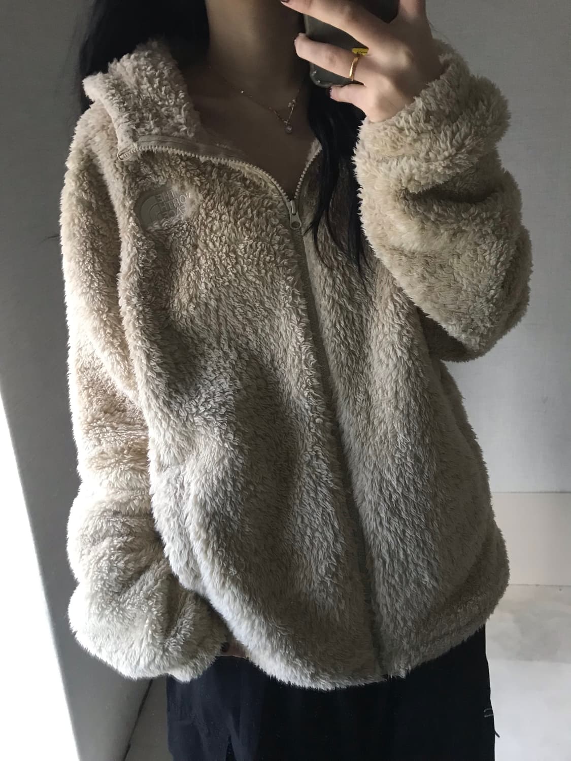 노페 베이지 후리스 상품이미지4