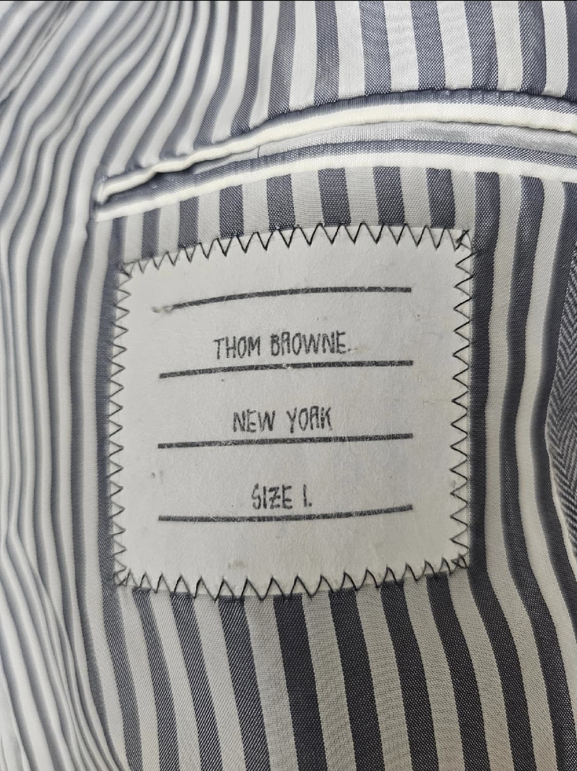 톰브라운 펀믹스 헤링본 울 코트(1/100/S급) 상품이미지8