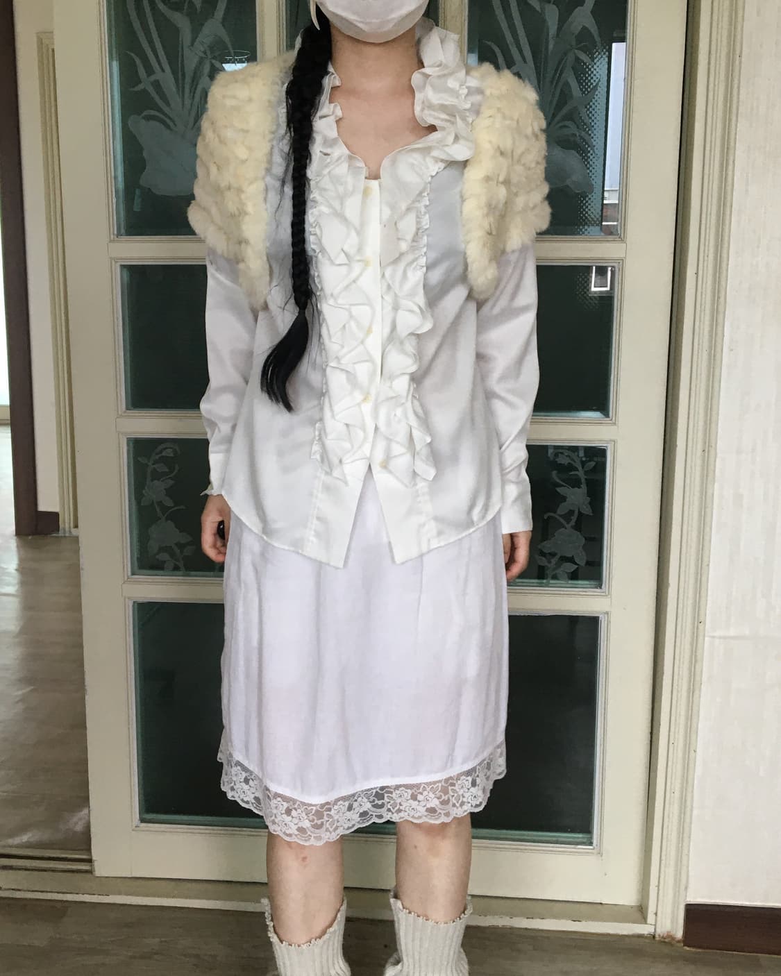 rabbit Fur vest 상품이미지6