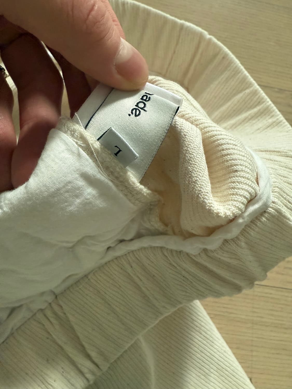 크림색 반바지 L 상품이미지2