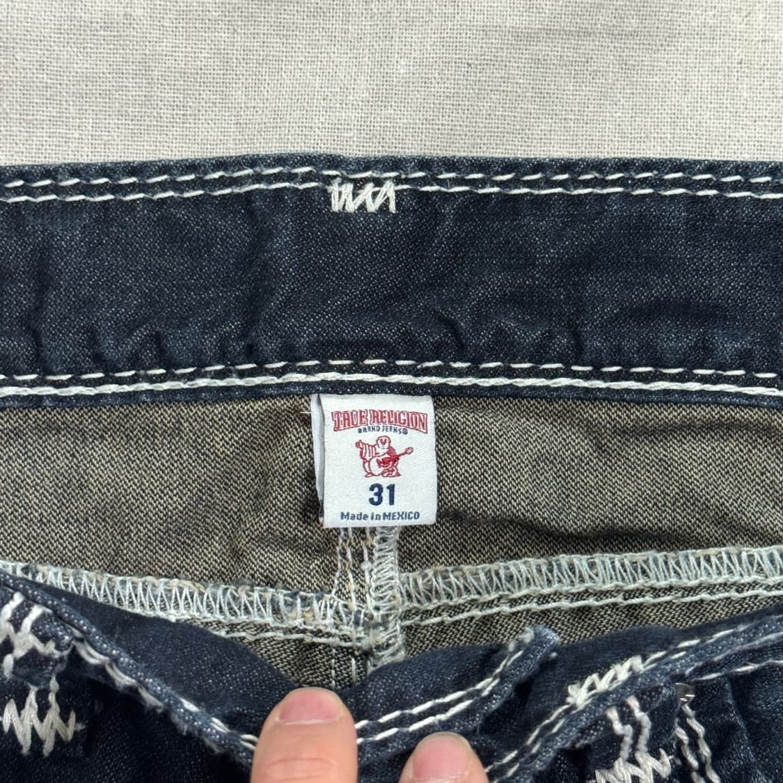 트루릴리전 스트레이트 스티치 데님팬츠 31 상품이미지6