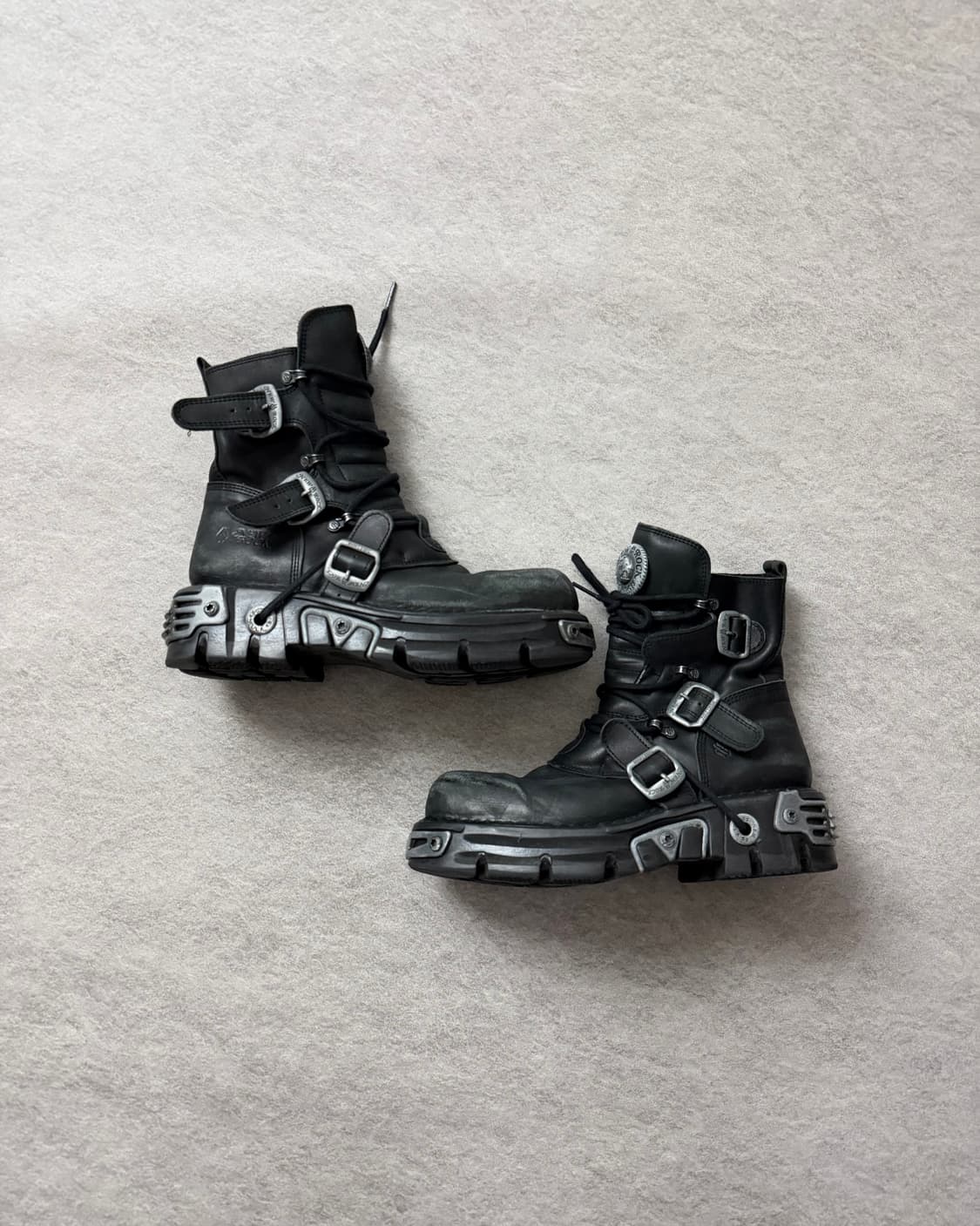 뉴락 메탈릭 하이탑부츠 상품이미지2