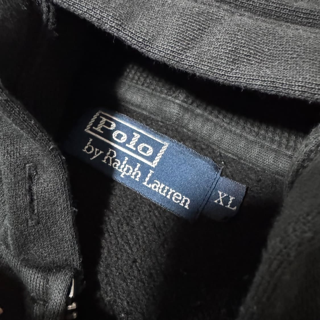 폴로 랄프로렌 빅폴로니 블랙 후드집업 상품이미지3