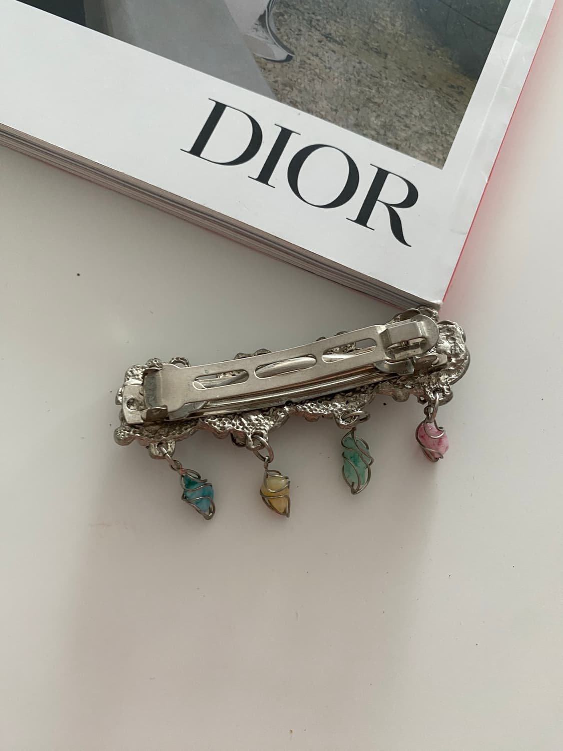 빈티지 파스텔톤 스톤 헤어핀 상품이미지5