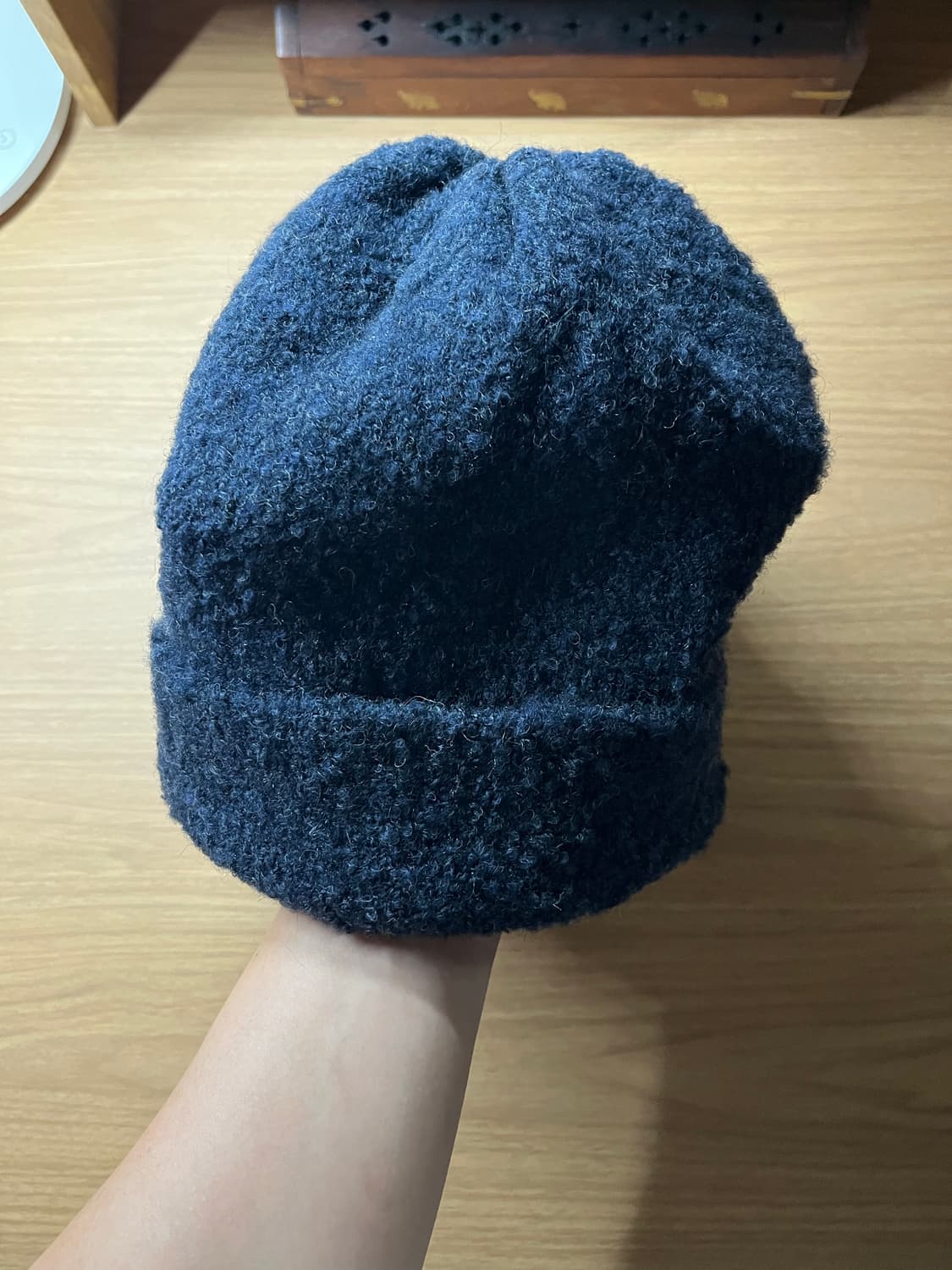 Y.E.S. Boucle Beanie Navy 상품이미지5