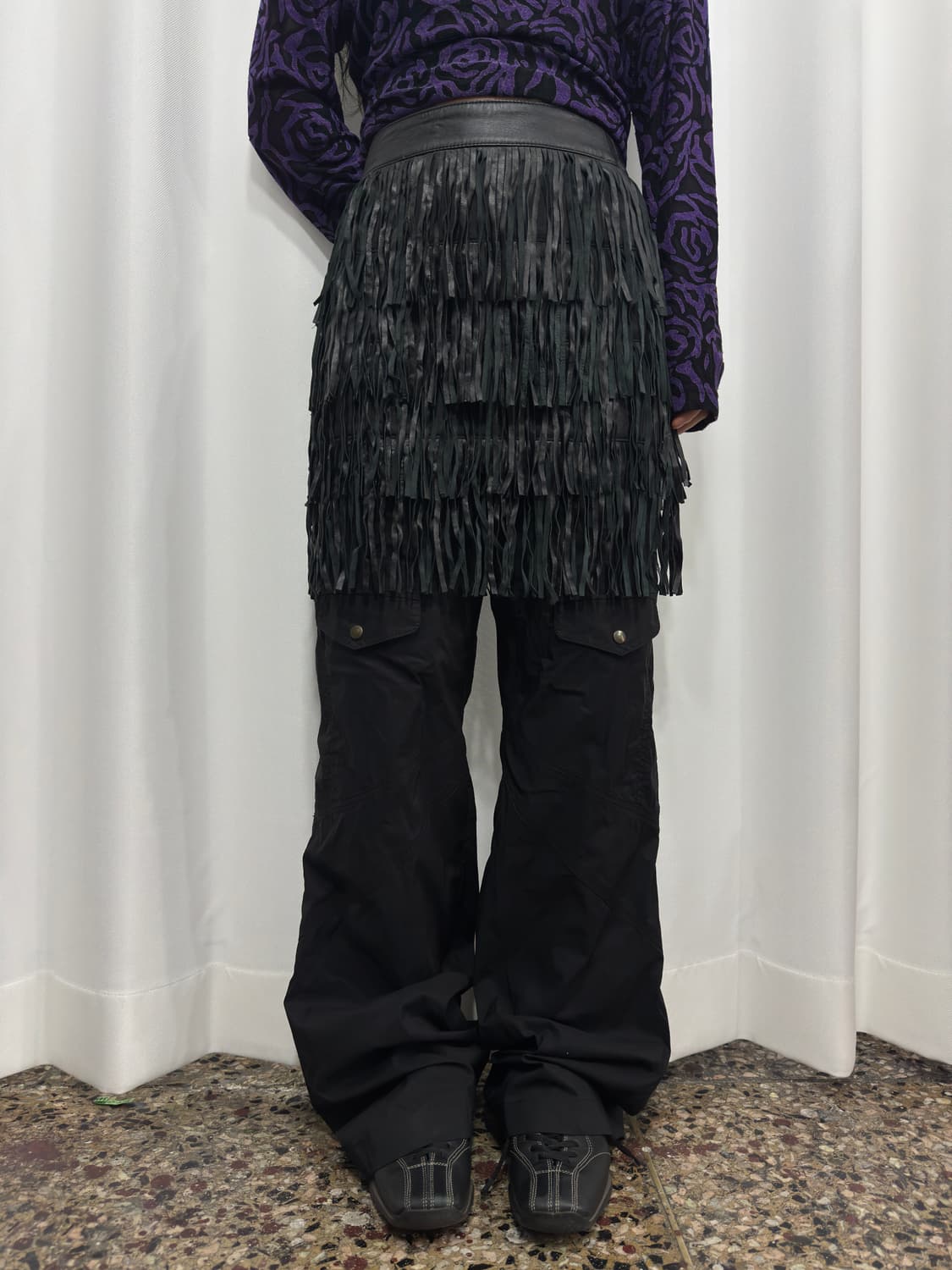 tessele leather skirt 상품이미지2