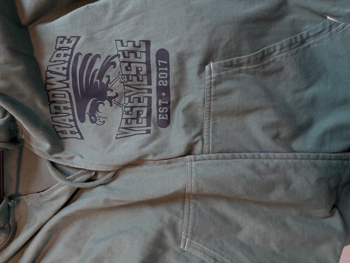 yeseyesee Single Stitch Hoodie Teal 상품이미지3