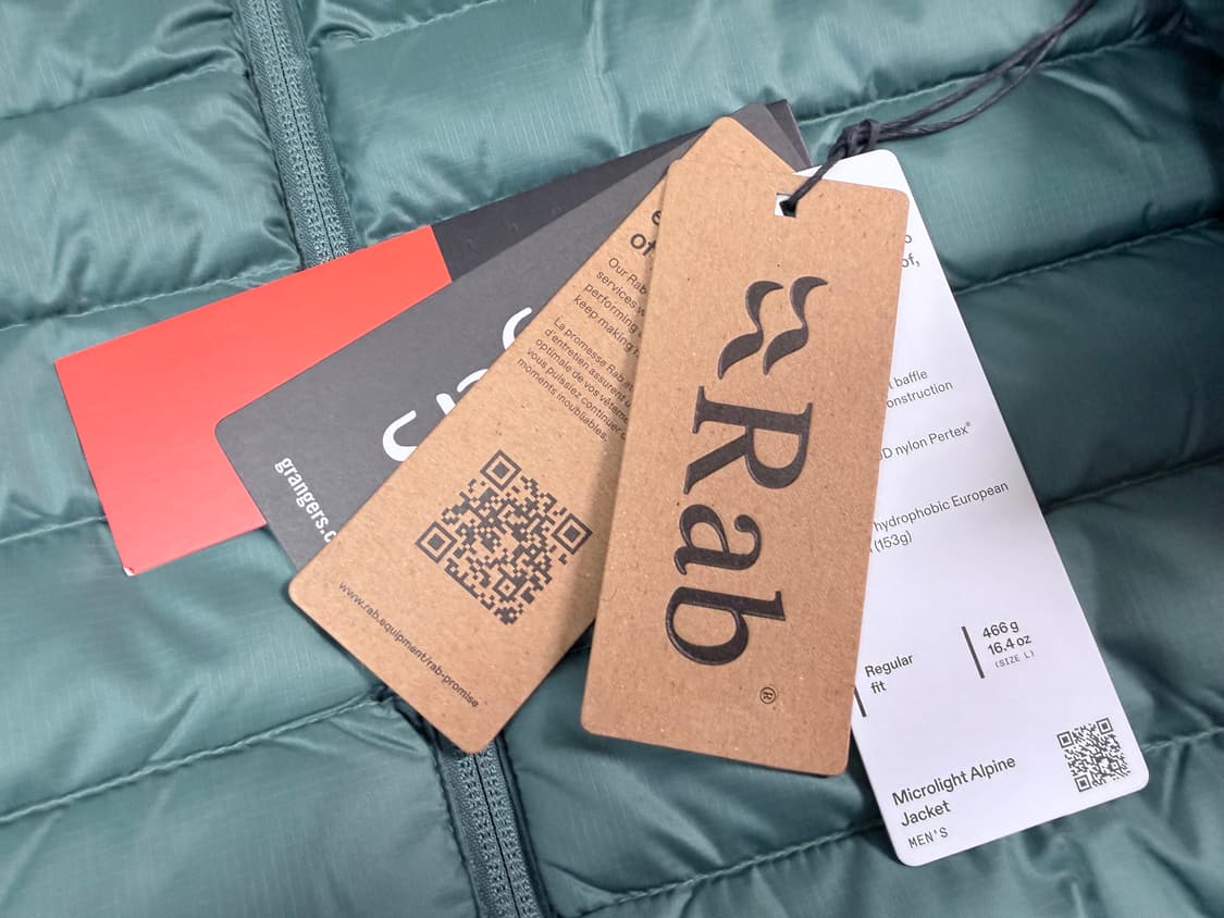 Rab 랩 경랭패딩 sage green xl 상품이미지3