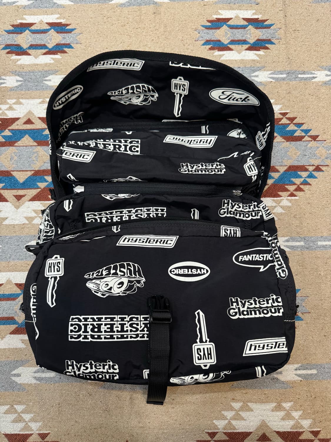 [OS] 히스테릭글래머 프린트 숄더백 블랙  상품이미지7