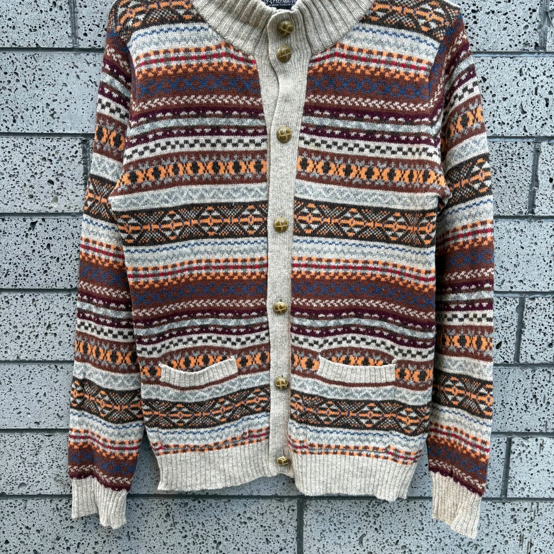 CP Preparatory 페어아일 니트 가디건 상품이미지3