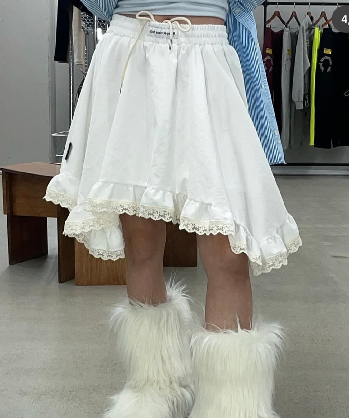 더미스테리어스호텔 레이스 스커트 상품이미지2