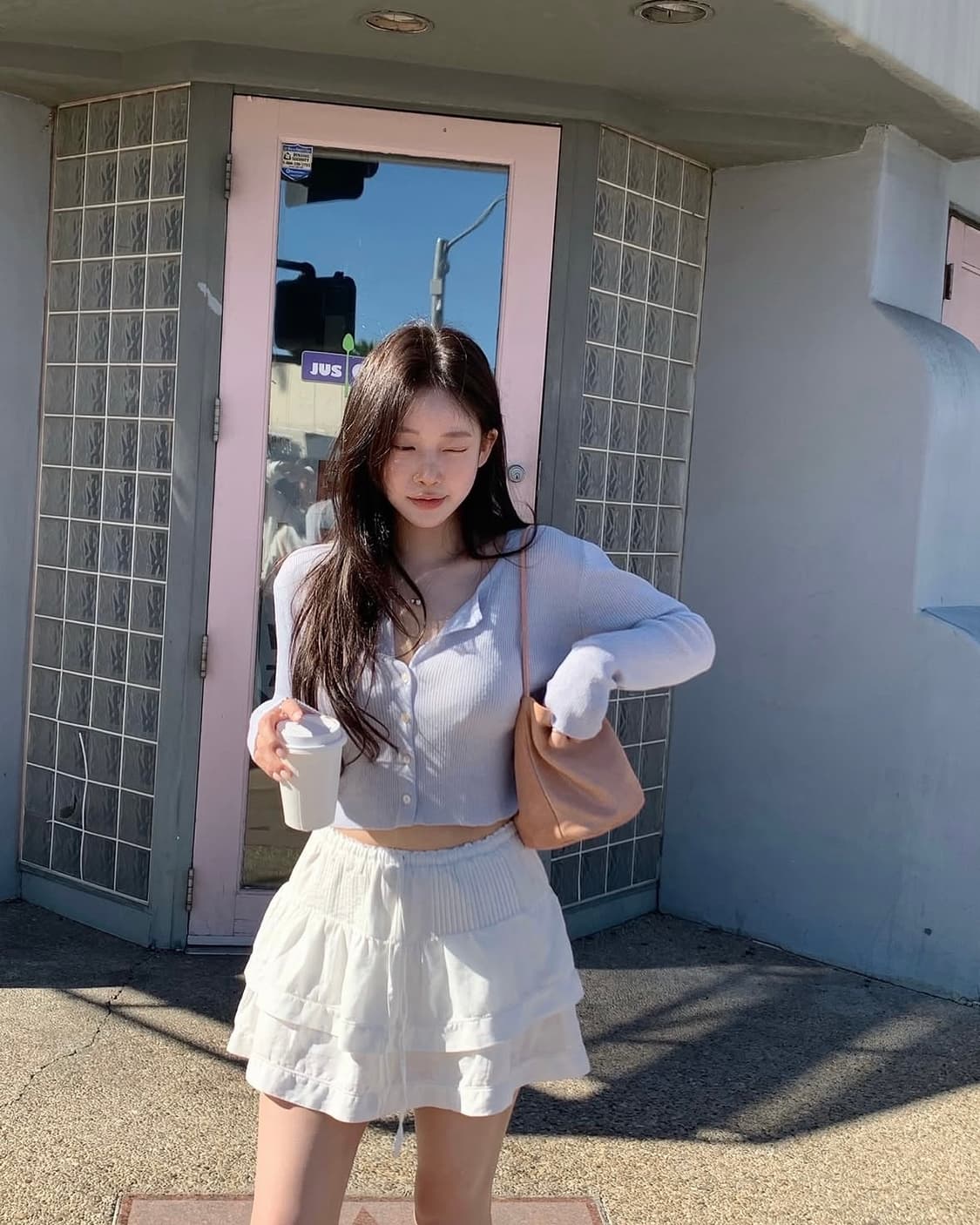 [새제품]더위시리즈 보나 캉캉 스커트 아이보리 상품이미지1