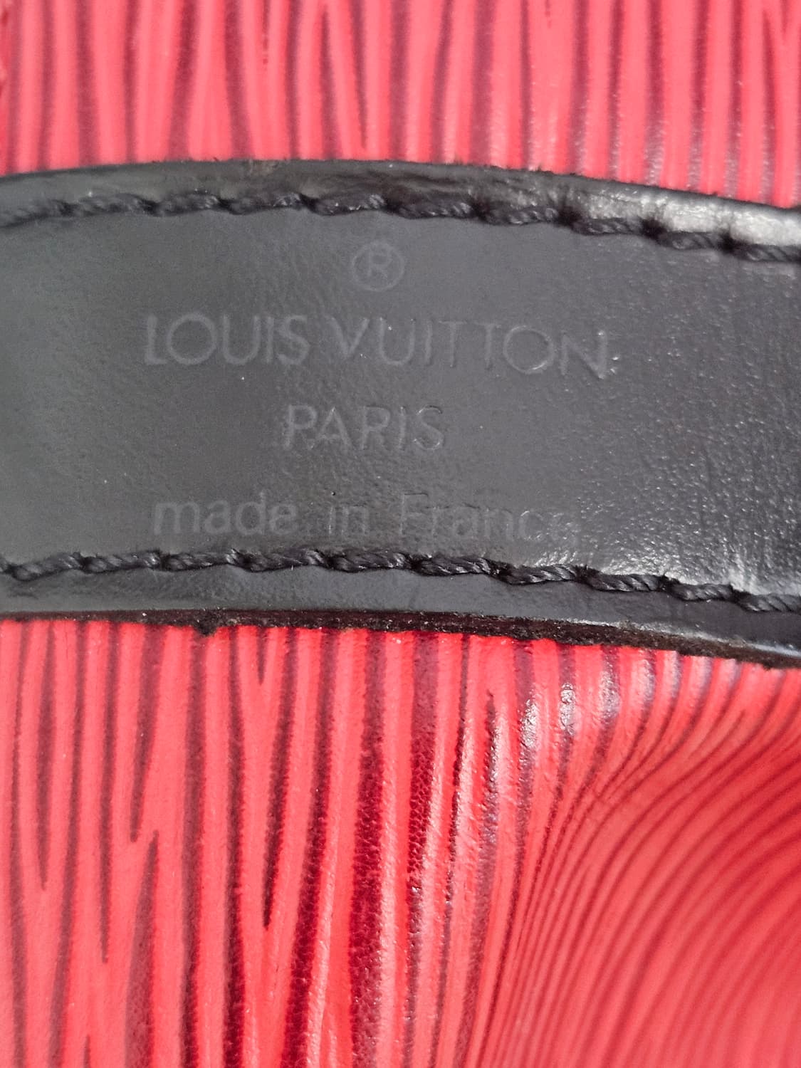 루이비통 에삐노에 빈티지 버킷백 블렉/레드 콤비 [정품+감정서] 상품이미지7