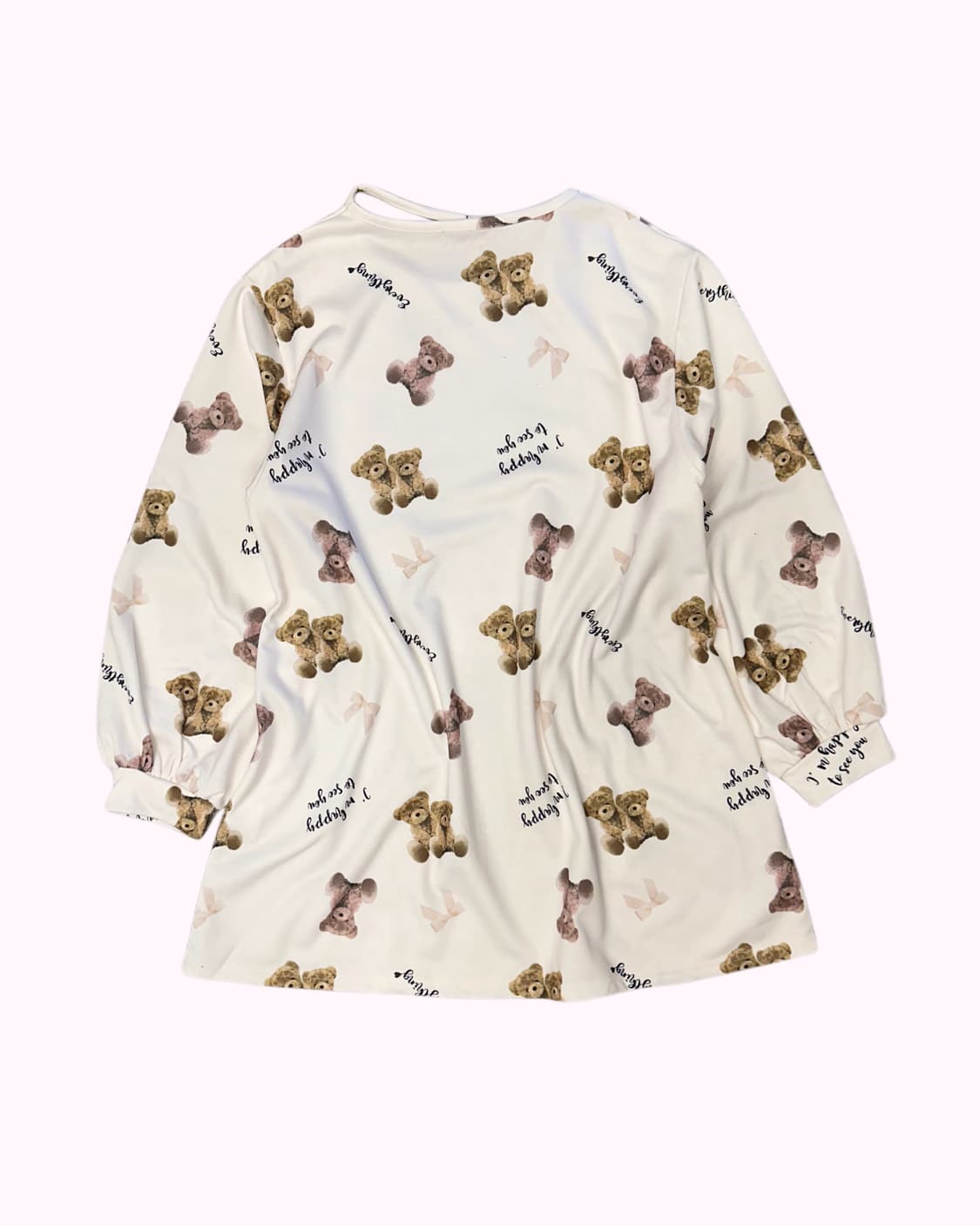 cross choker bear ivory dress 상품이미지4