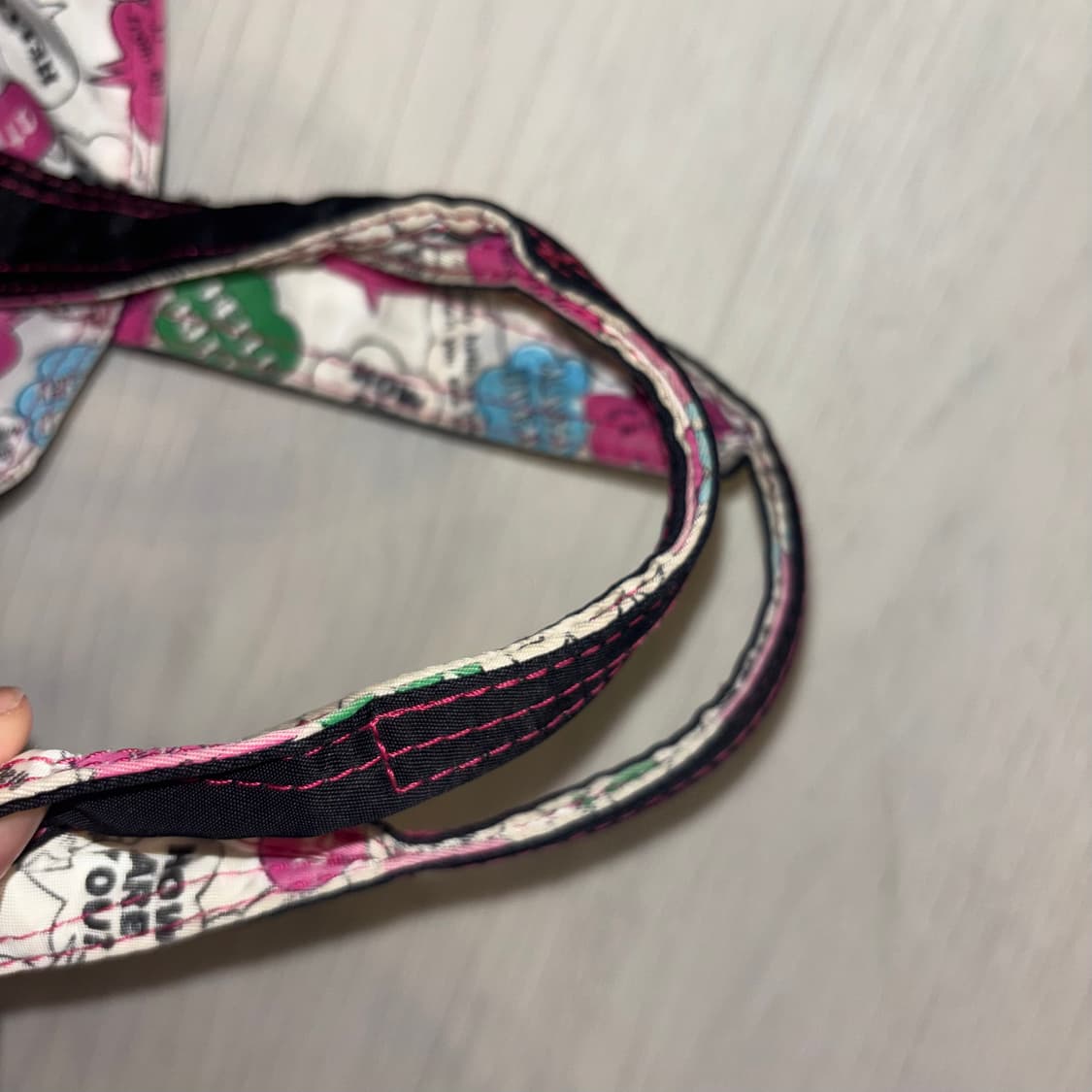 x Hellokitty - tote bag (BLK) 헬로키티 포터 상품이미지6