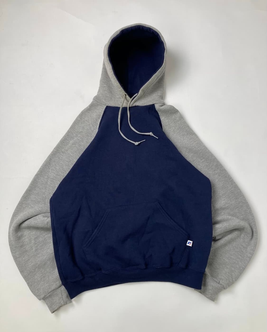 90s Russell Hoodie (navy/grey) 상품이미지1