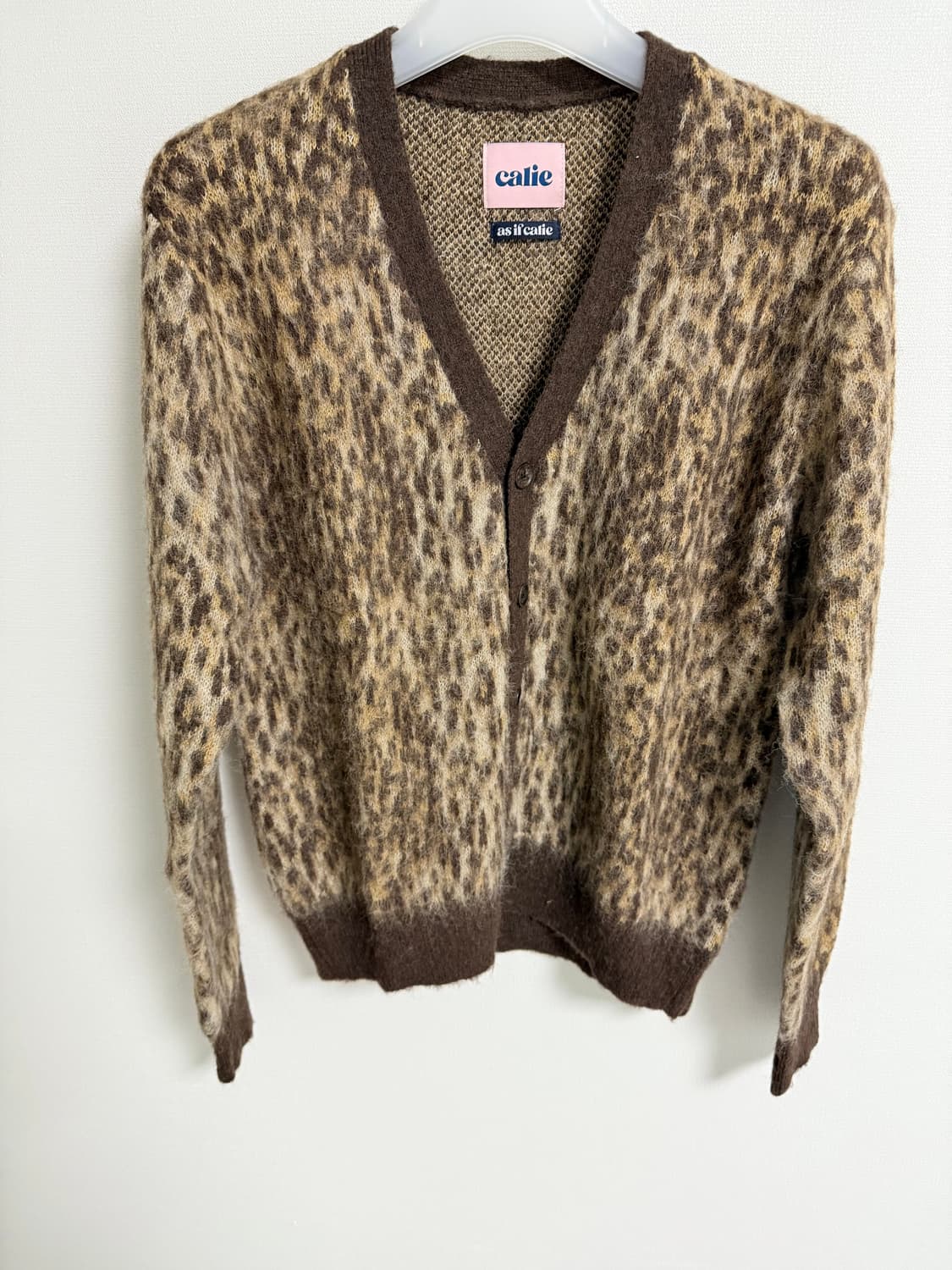 애즈이프캘리 레오파드 가디건 상품이미지3