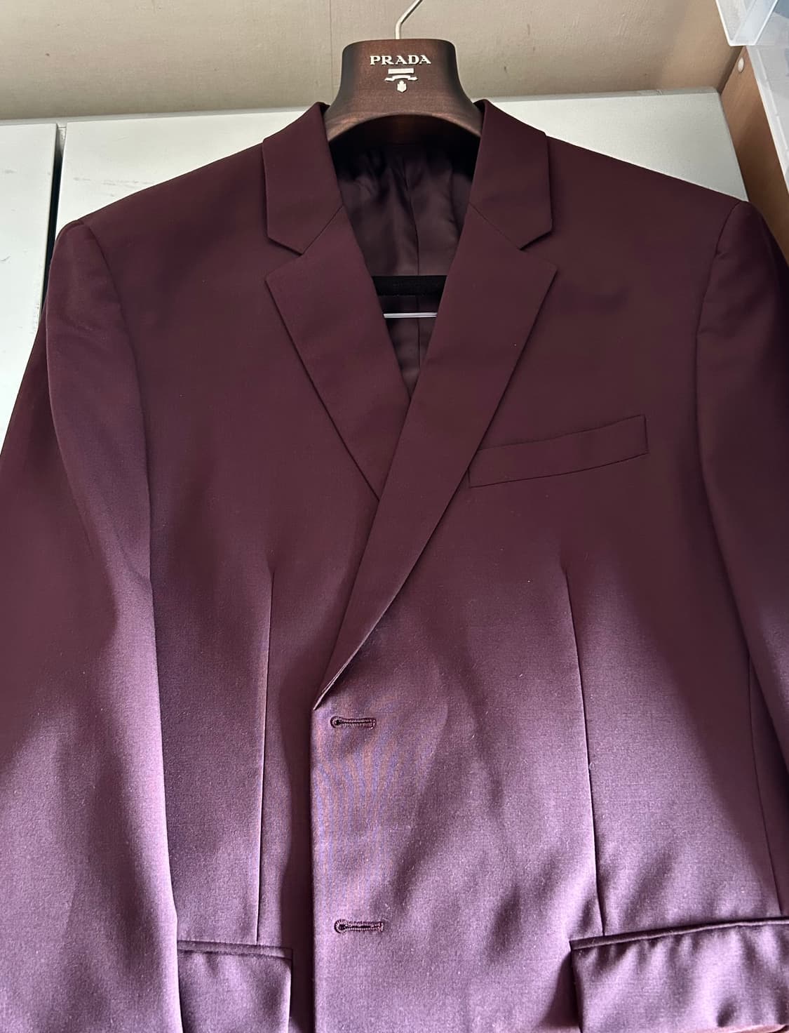 프라다 버건디 수트 상품이미지2