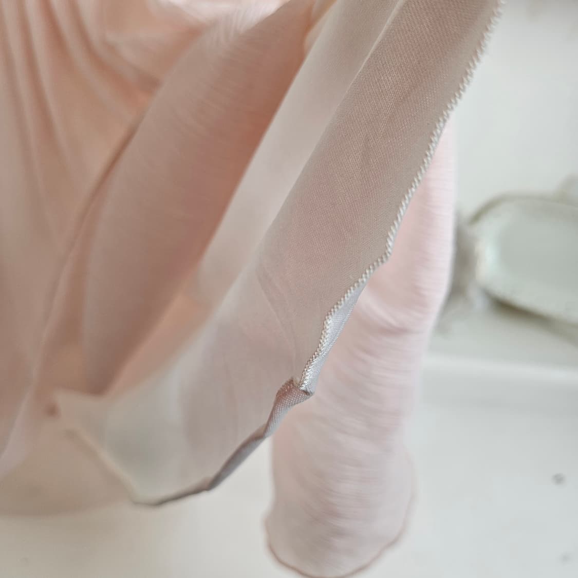 0327베이비핑크 쉬폰 튜닉원피스형 블라우스 상품이미지8