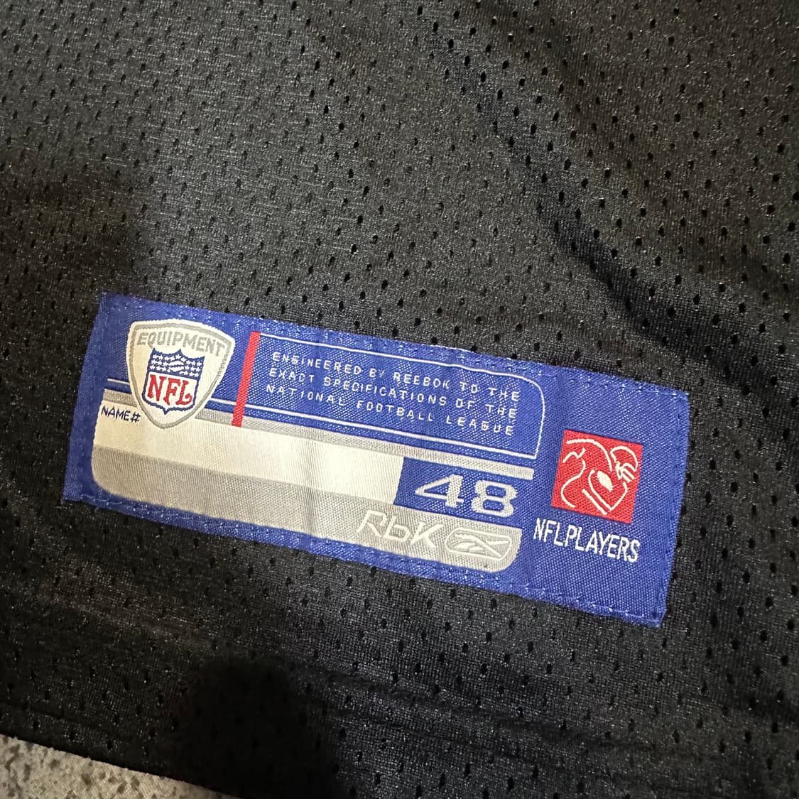 ✨ (바배) 리복 NFL 블랙 져지 유니폼 반팔티 상품이미지4
