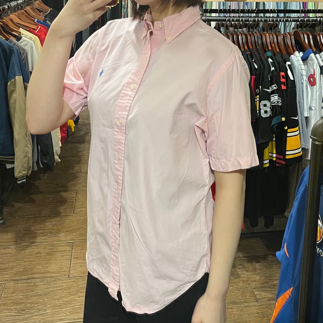 [HI] 폴로 반팔셔츠 연핑크 상품이미지4