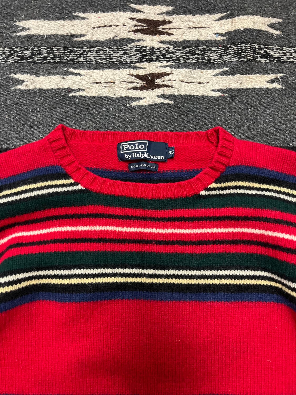 90‘s Polo ralphlauren lambs wool knit    상품이미지2