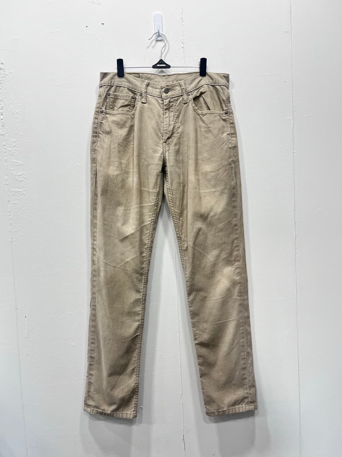 리바이스 511 화이트탭 연베이지 코듀로이 팬츠 31인치 상품이미지3