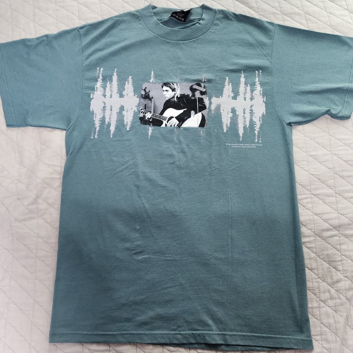 [L] 90s 너바나 커트 코베인 PORTRAIT 빈티지 밴드티 상품이미지1