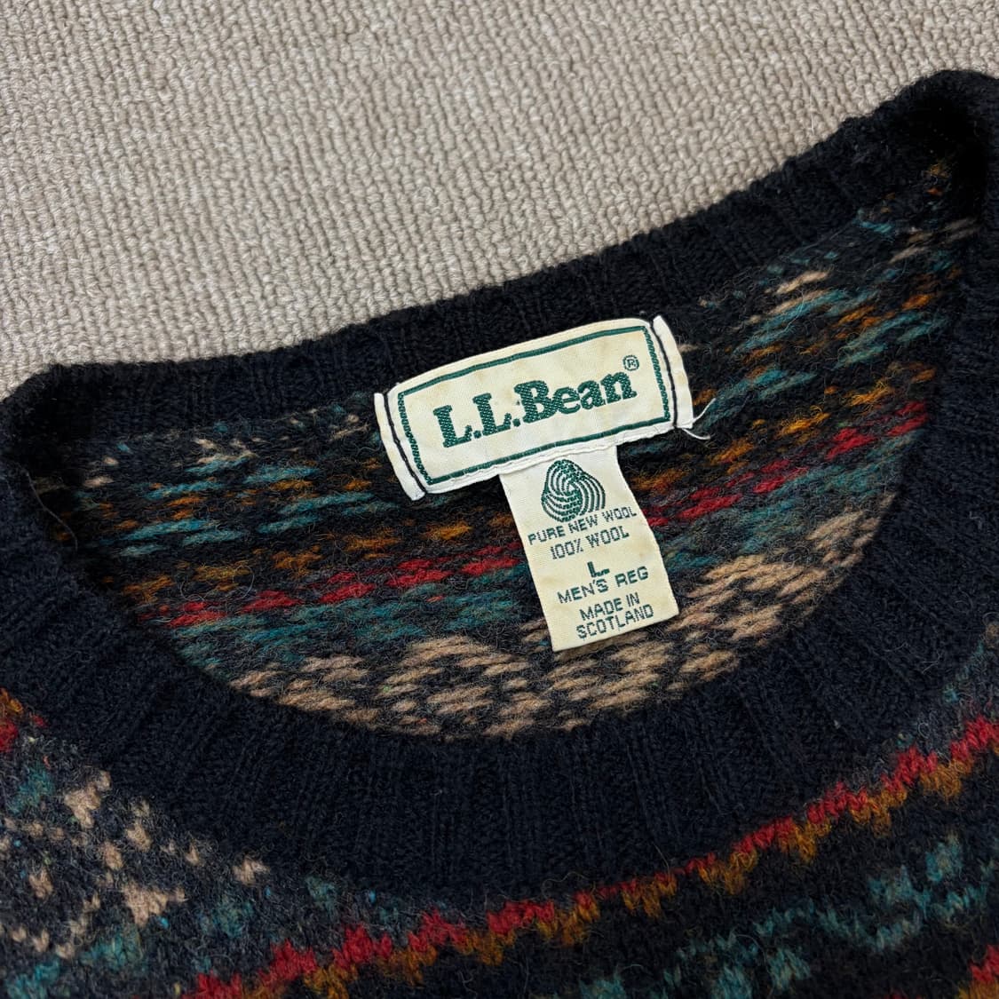 90s L.L. Bean 엘엘빈 스코틀랜드 울니트  상품이미지2