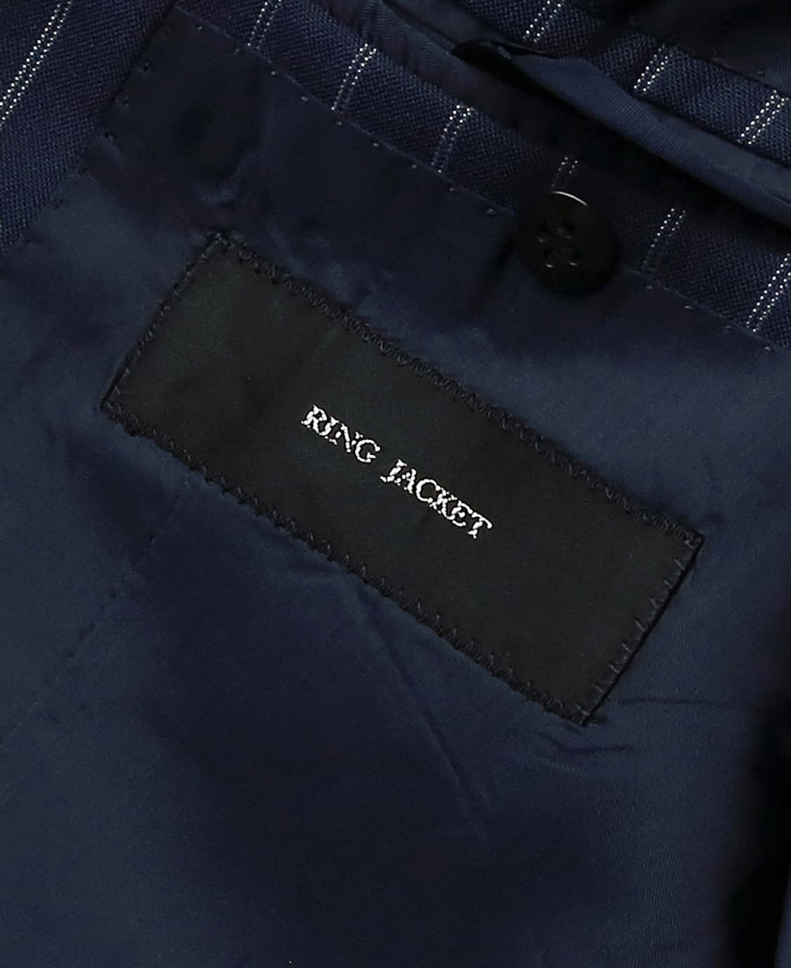 링자켓 [Ring Jacket] 울 네이비 스트라이프 수트 재팬 메이드 상품이미지6