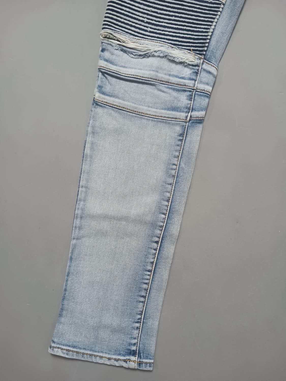 [31] 발망 워싱 무릅디스 바이커진 청바지 상품이미지3