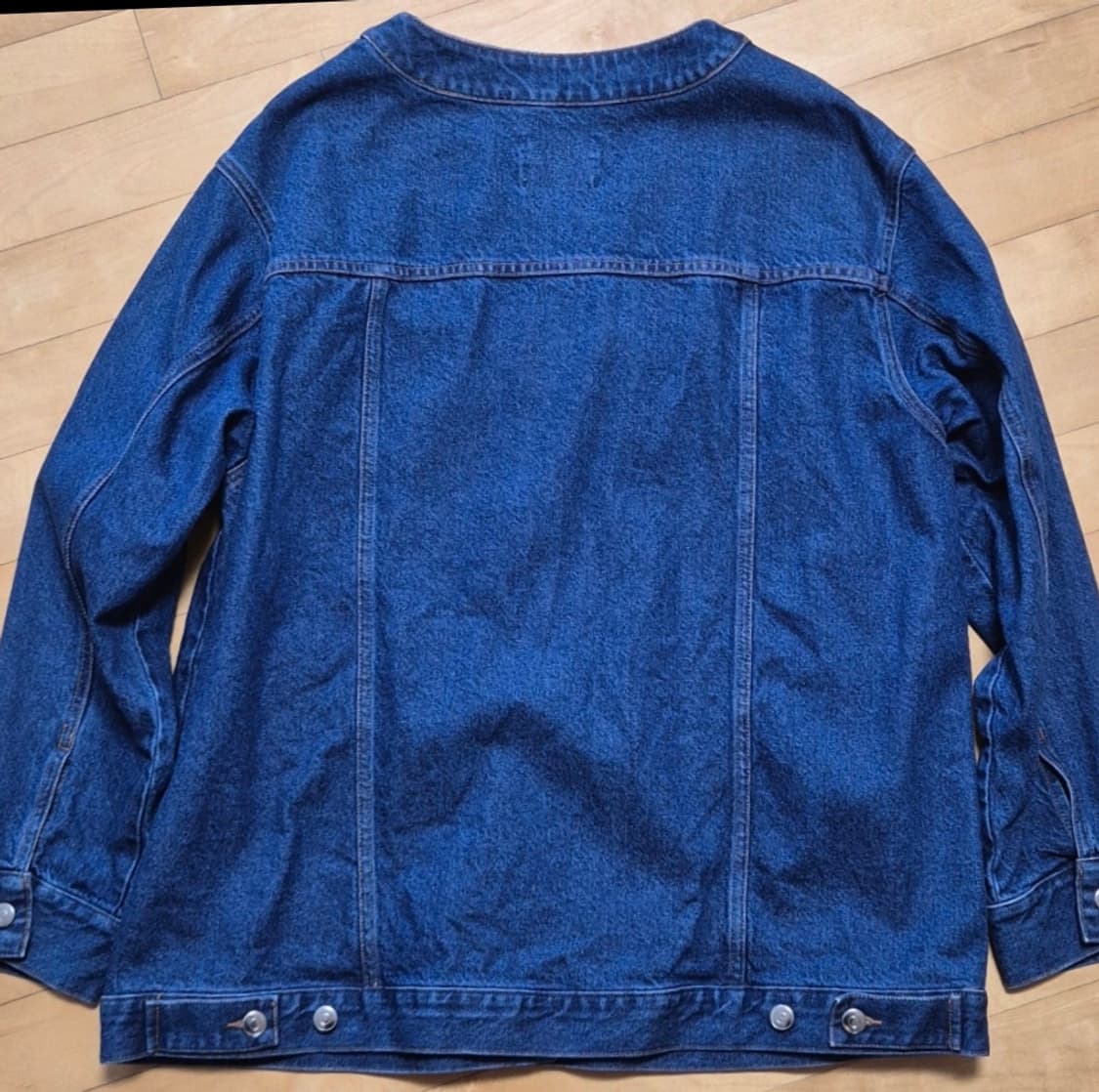 H&M 데님 쟈컷 다크데님 블루 L 상품이미지2