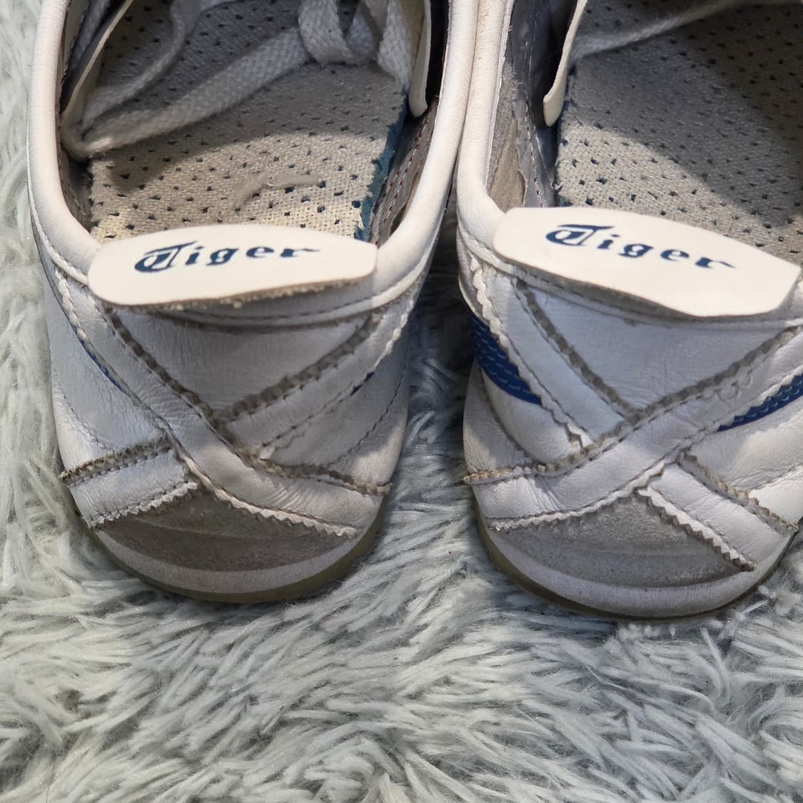 7q-8:오니츠카타이거 멕시코 66 화이트\블루\레드 (22.5cm) 상품이미지3