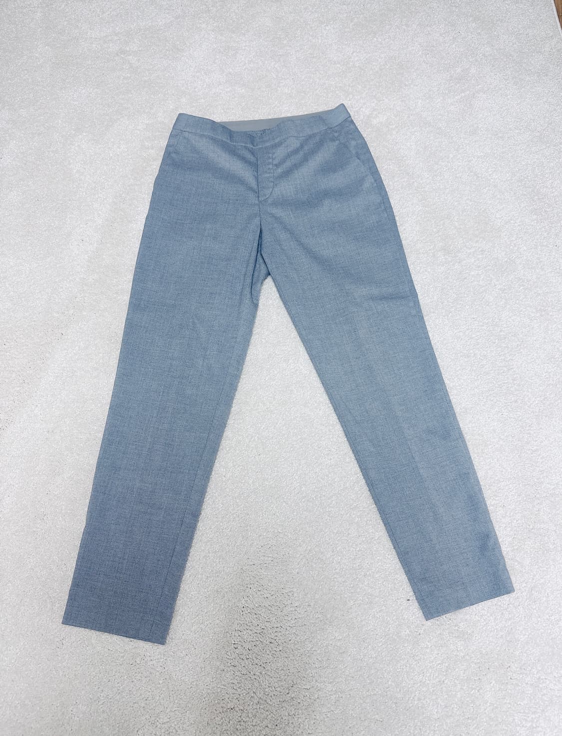 [유니클로] 허리밴딩 그레이 슬랙스 M 스마트 앵클 팬츠 상품이미지1