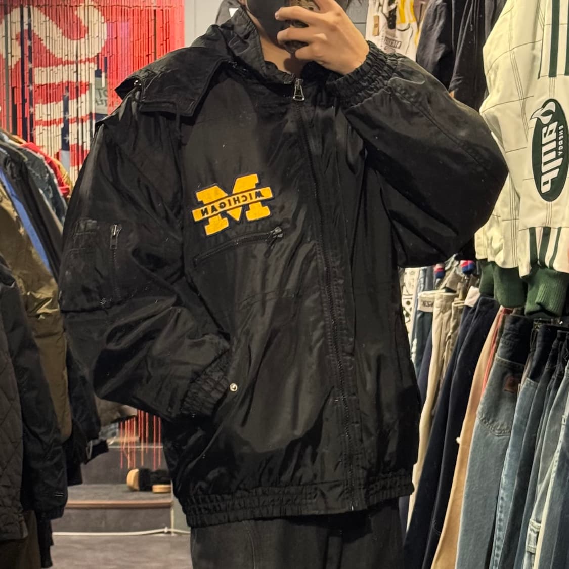 [IM]올드스쿨 Air Gear Michigan 패치로고 후드점퍼 상품이미지2