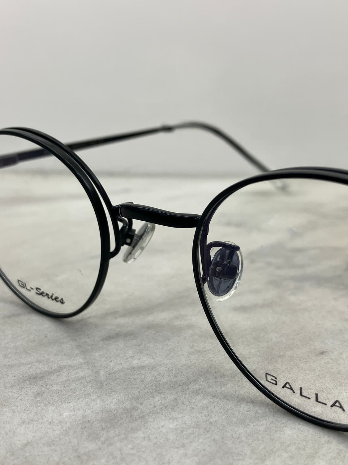 갤랑 GALLAN 블랙 더블 림 라운드 메탈테 안경 상품이미지5