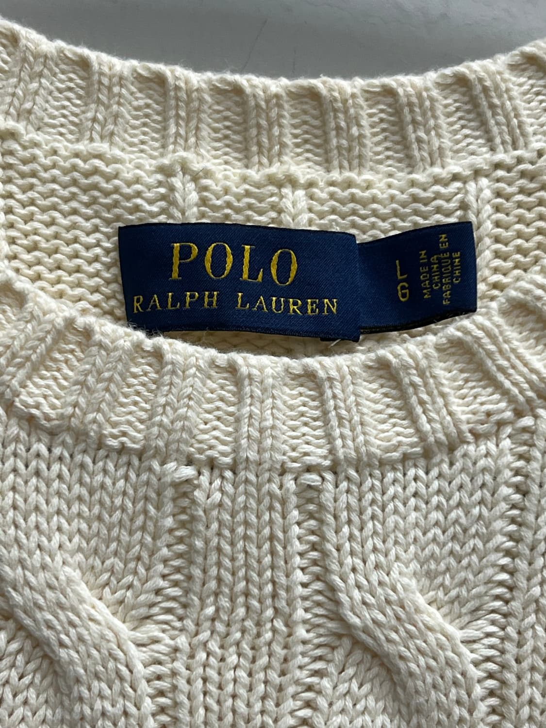 폴로 랄프로렌 하트 케이블 꽈배기 니트 상품이미지4