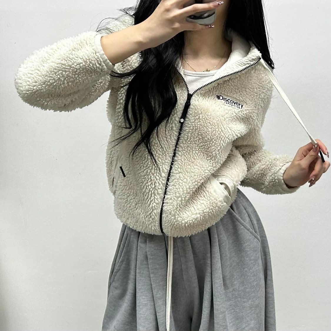 디스커버리 익스페디션 쉐르파 플리스 자켓 후드집업 후리스(90) 상품이미지2