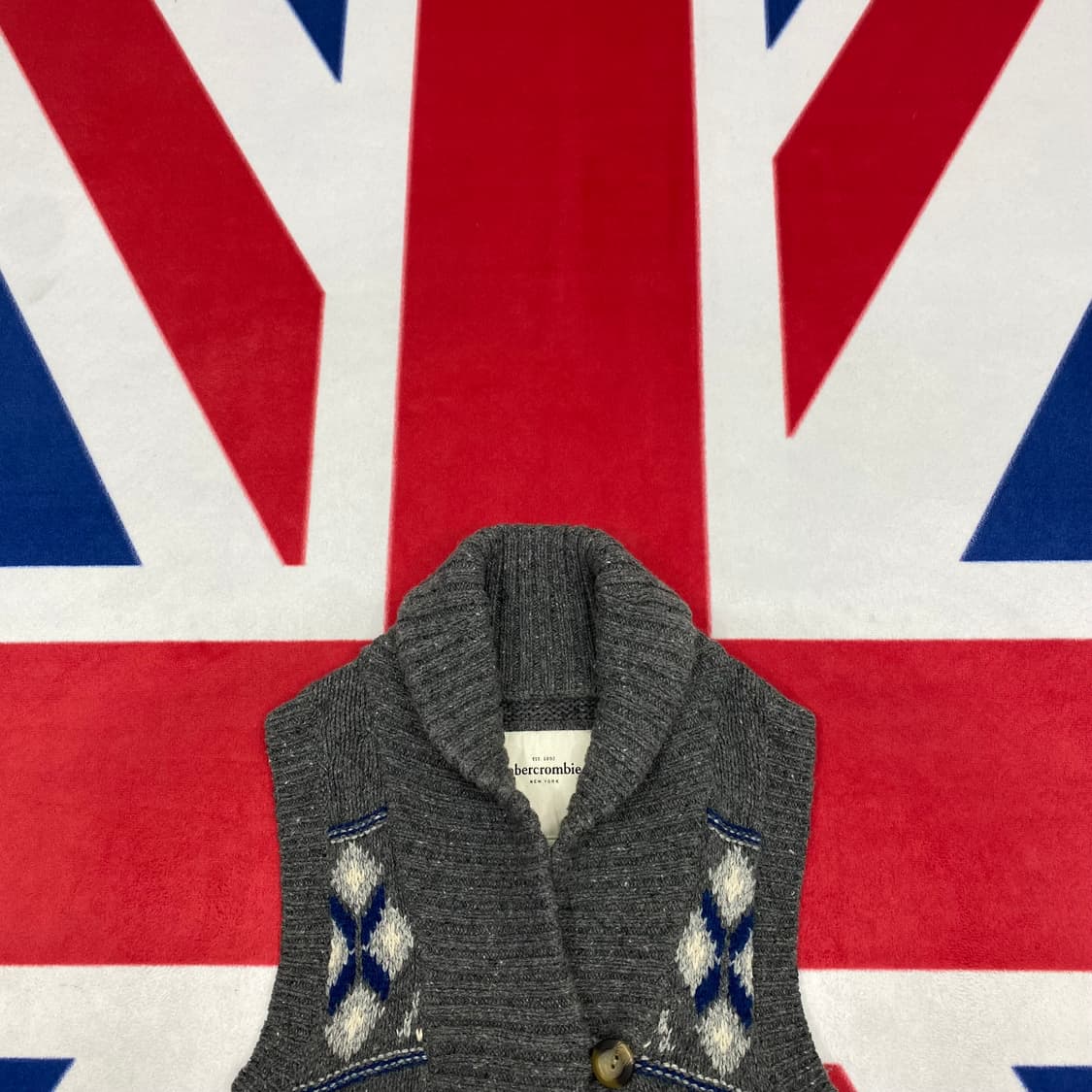 아베크롬비 니트조끼 가디건 여성 L 실측 44-55 상품이미지2