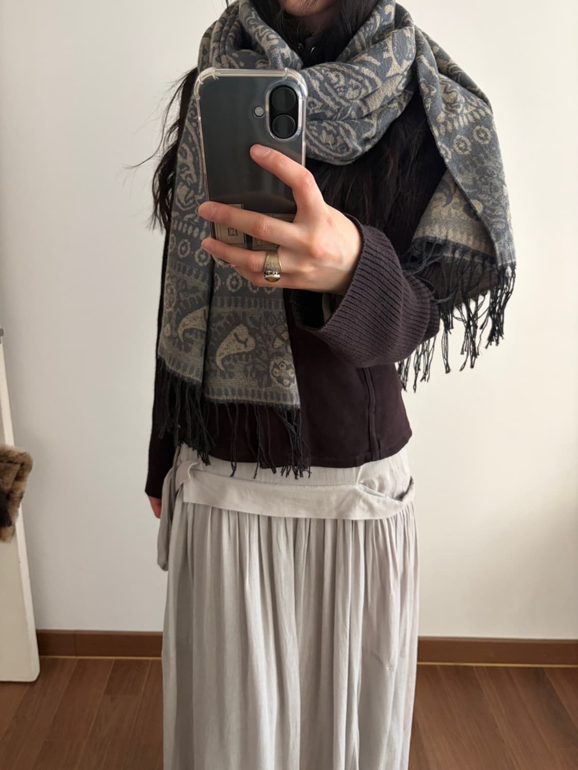 patterned muffler 상품이미지3