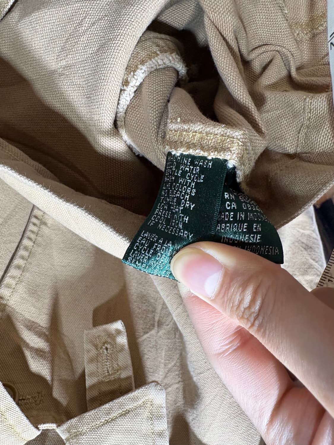 S 폴로랄프로렌 레더 패치 베이지 코튼 자켓 상품이미지6