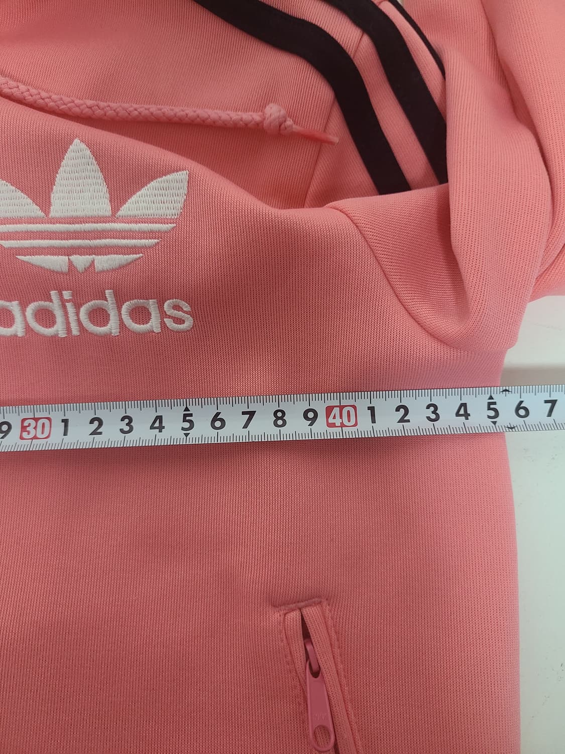 아디다스 후드집업 핑크져지 검/핑 상품이미지5