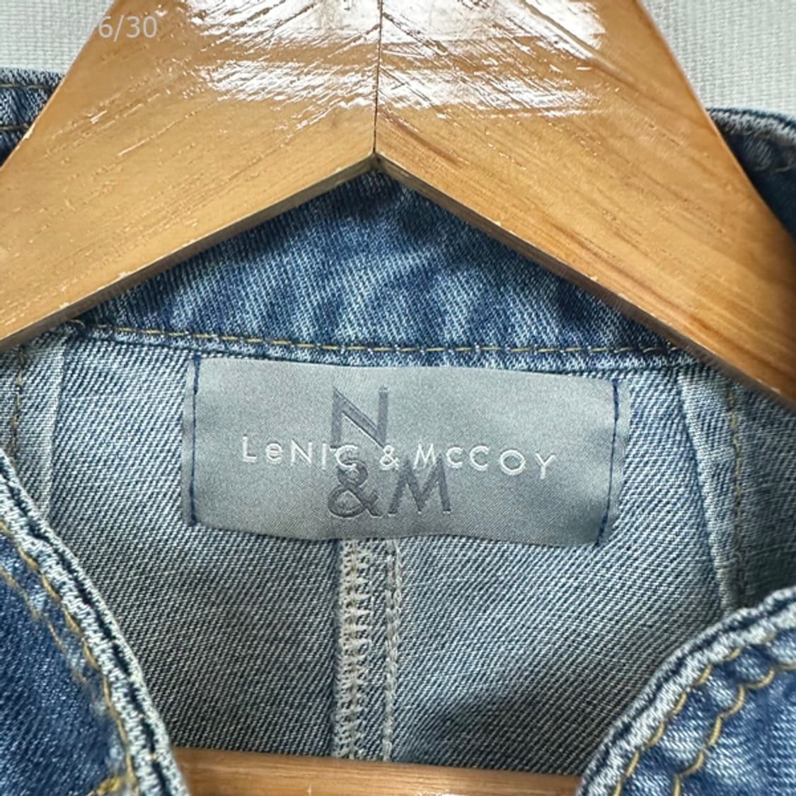 르니앤맥코니 여자 크롭 데님자켓 청자켓 FREE 상품이미지5