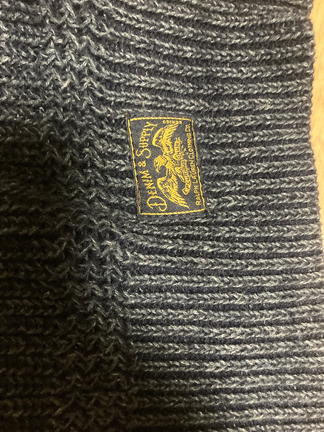 폴로 데님앤서플라이 숄 카라 집업 xxl 상품이미지3