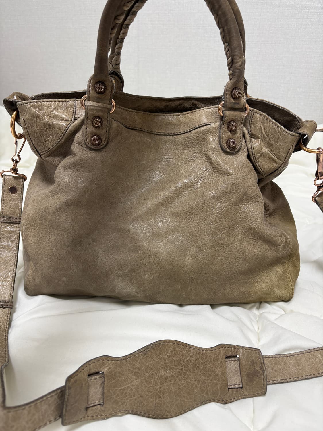 발렌시아가 모터백 브라운M 상품이미지6