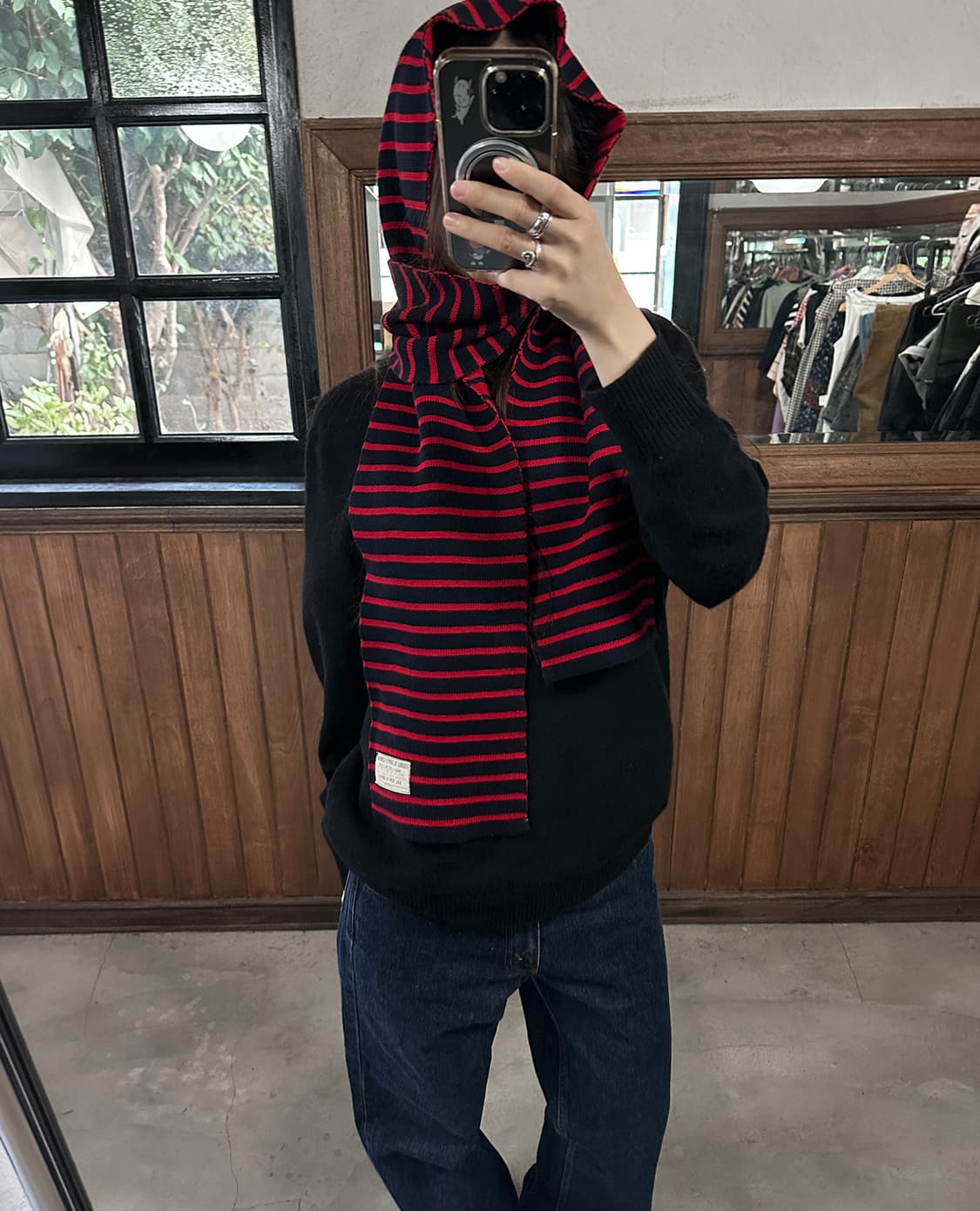 RRL heritage stripe knit muffler 상품이미지2