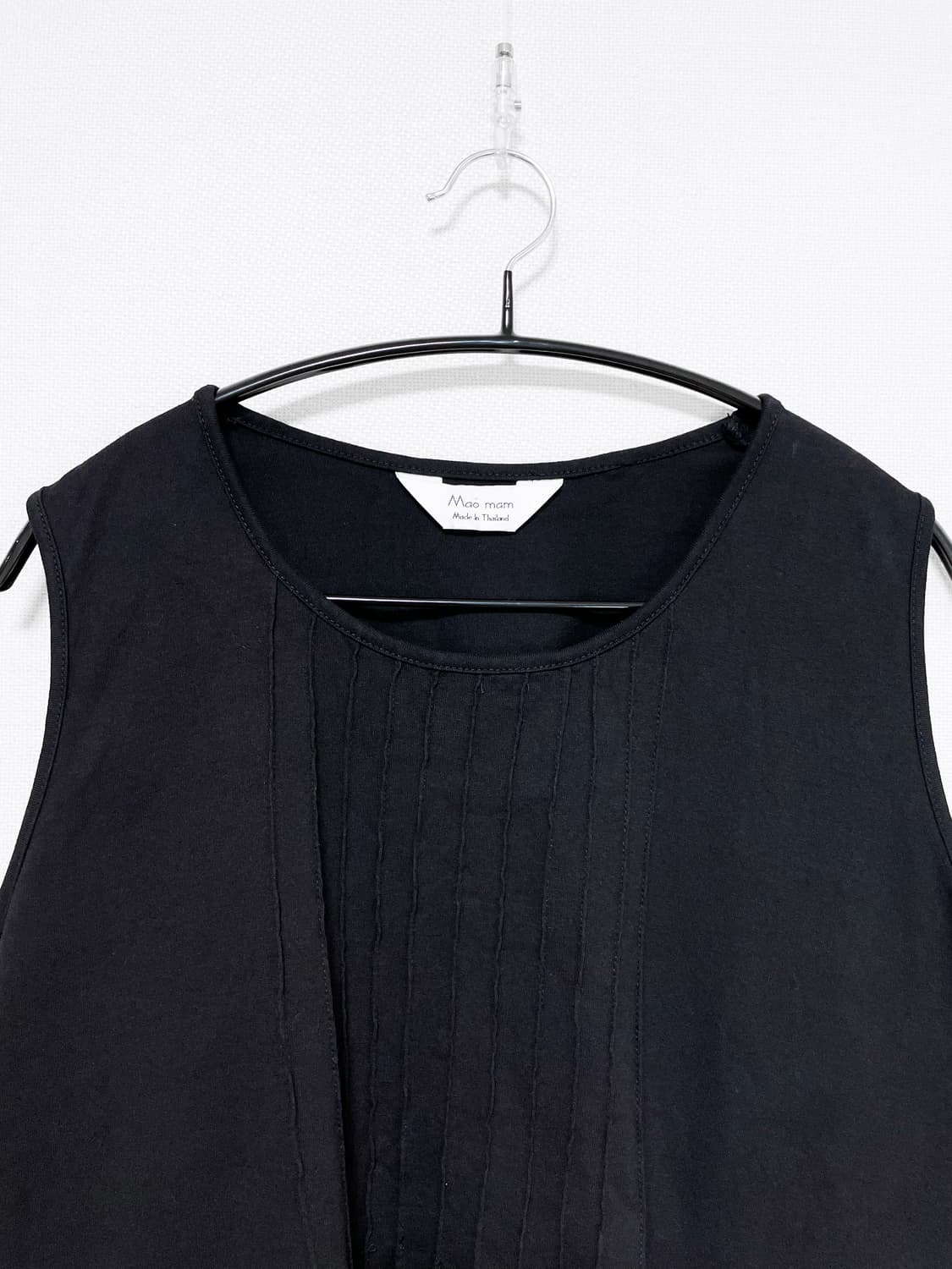 Oriental Pocket Sleeveless - Black 상품이미지5