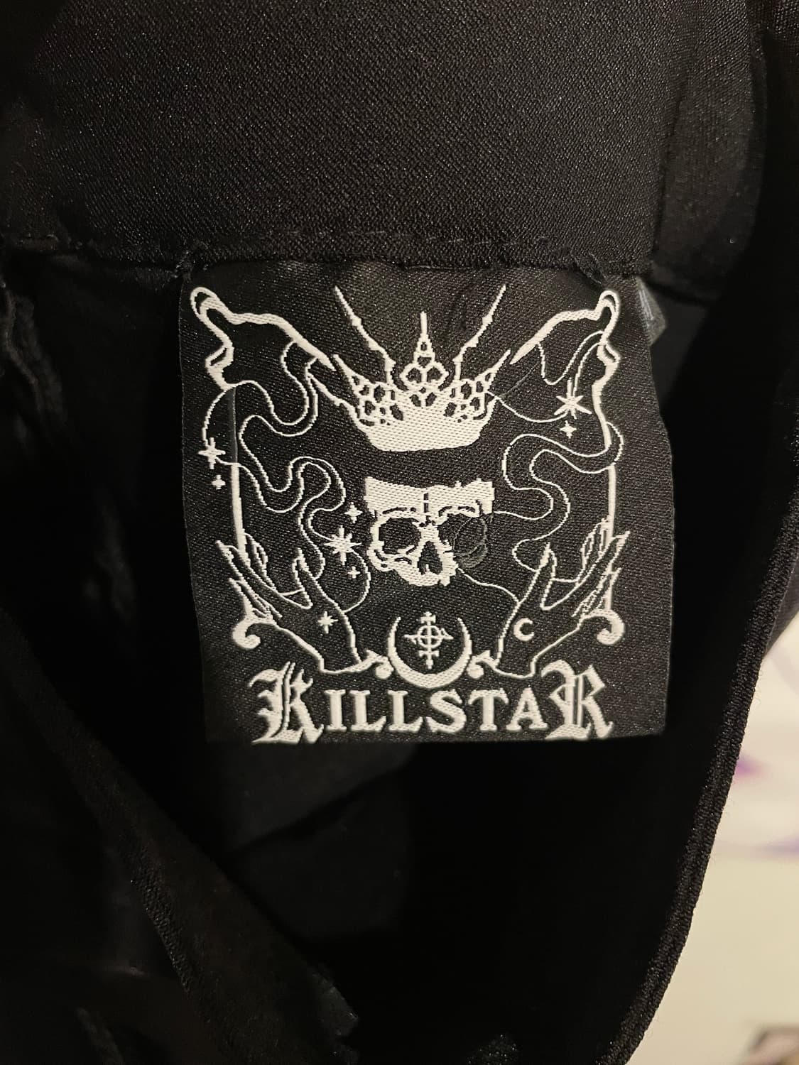 kill star 킬스타 십자가 패치워크 체인 블랙 미디스커트 펑크 상품이미지7